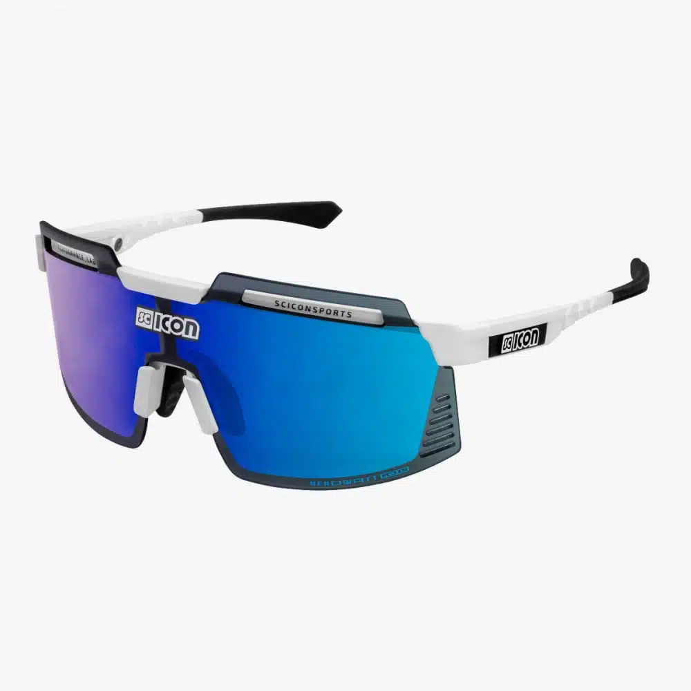 Scicon Aerowatt Foza Sunglasses White Multimirror Blue