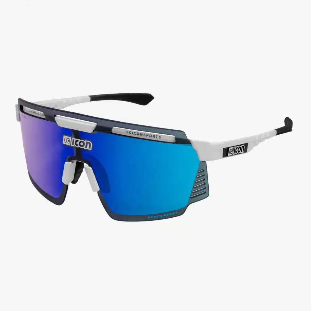 Scicon Aerowatt Sunglasses White Gloss Multimirror Blue