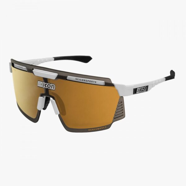 Scicon Aerowatt Sunglasses White Gloss Multimirror Bronze