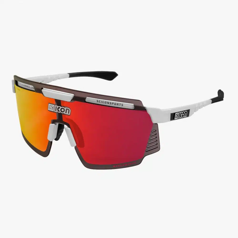 Scicon Aerowatt Sunglasses White Gloss Multimirror Red
