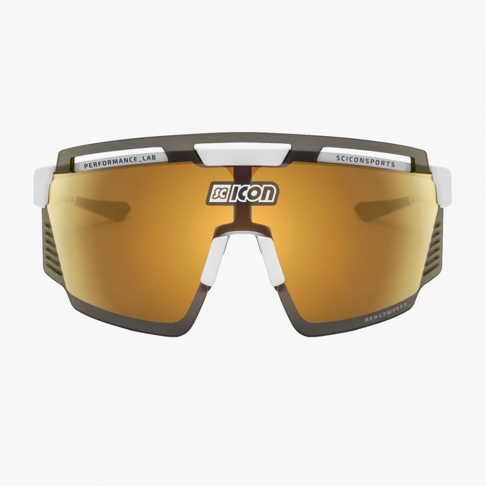 Scicon Aerowatt Sunglasses White Gloss Multimirror Bronze lens
