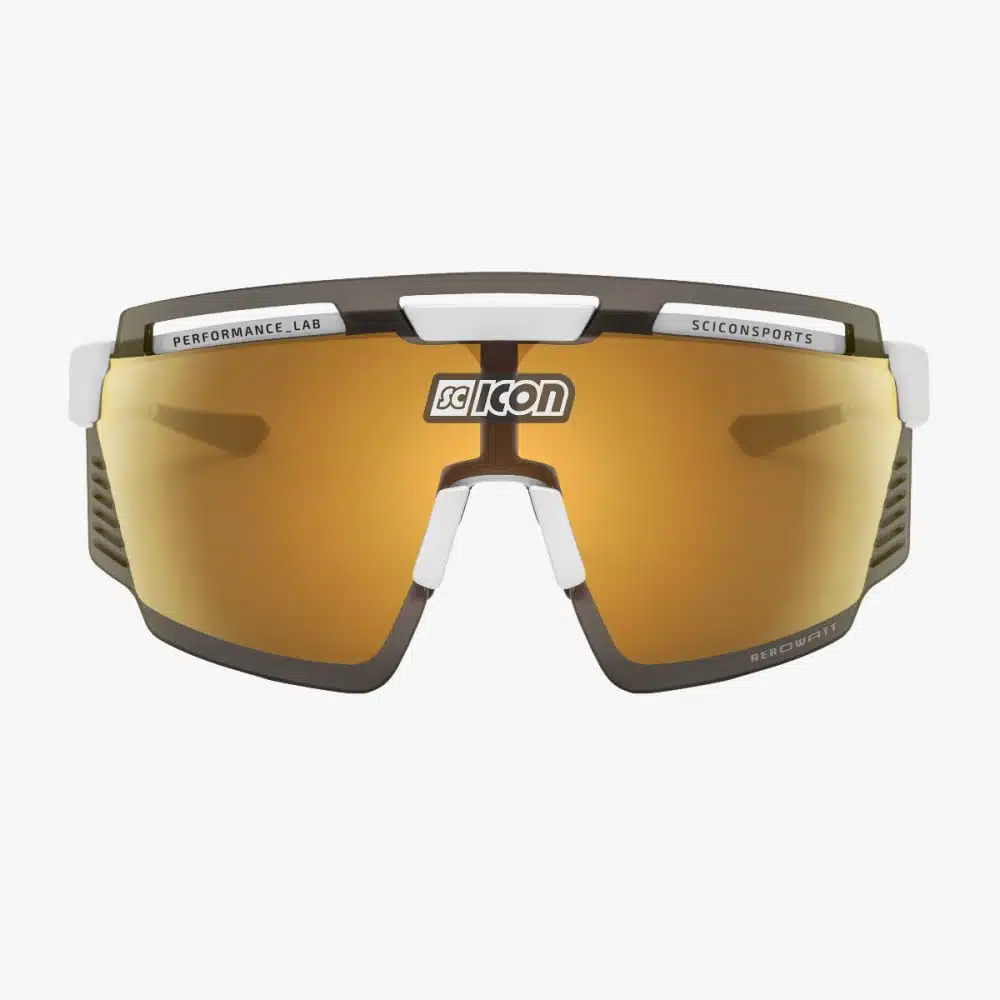 Scicon Aerowatt Sunglasses White Gloss Multimirror Bronze lens