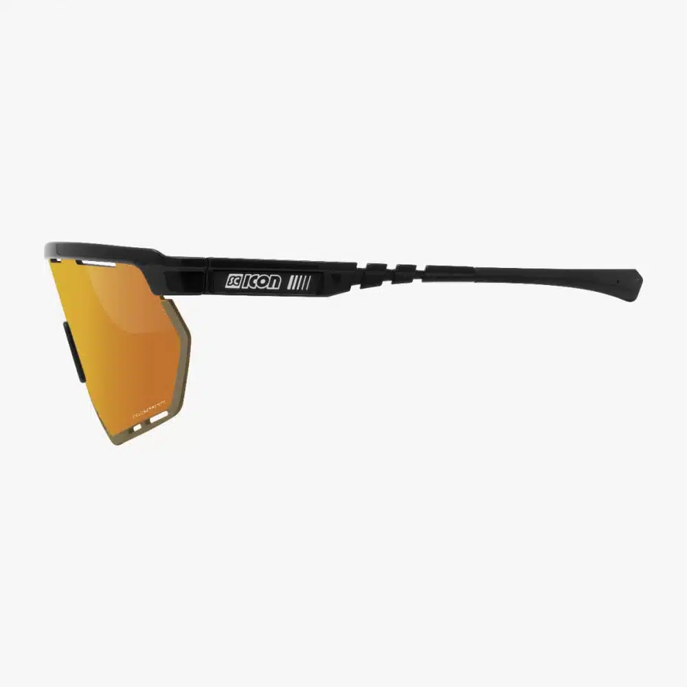Scicon Aerowing Sunglasses Black Multimirror Bronze side profile