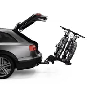 Thule T2 Pro XTR 2 Bike Rack bikes tilted down