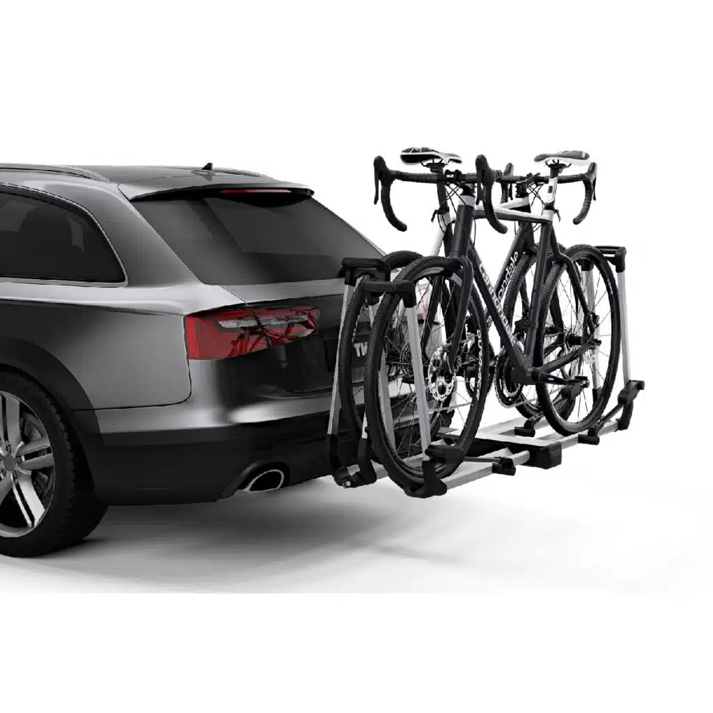 Thule Helium Platform X1 Car Rack with bikes mounted