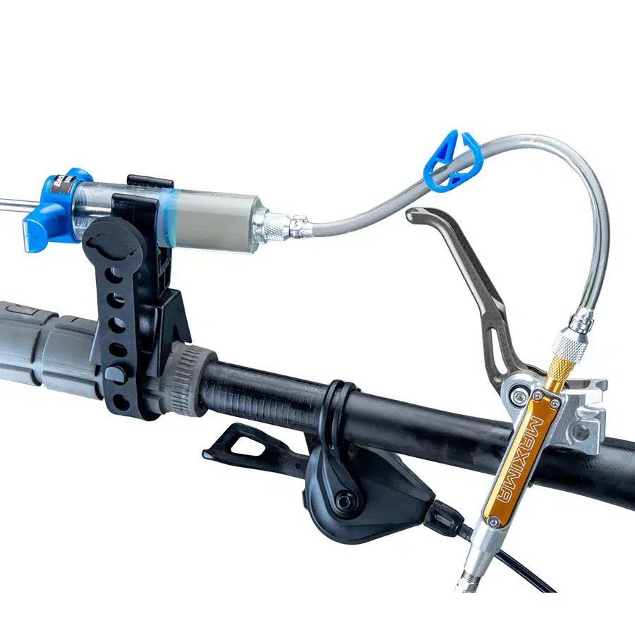 Park Tool BKM-1.2 Hydraulic Brake Kit bleeding a brake