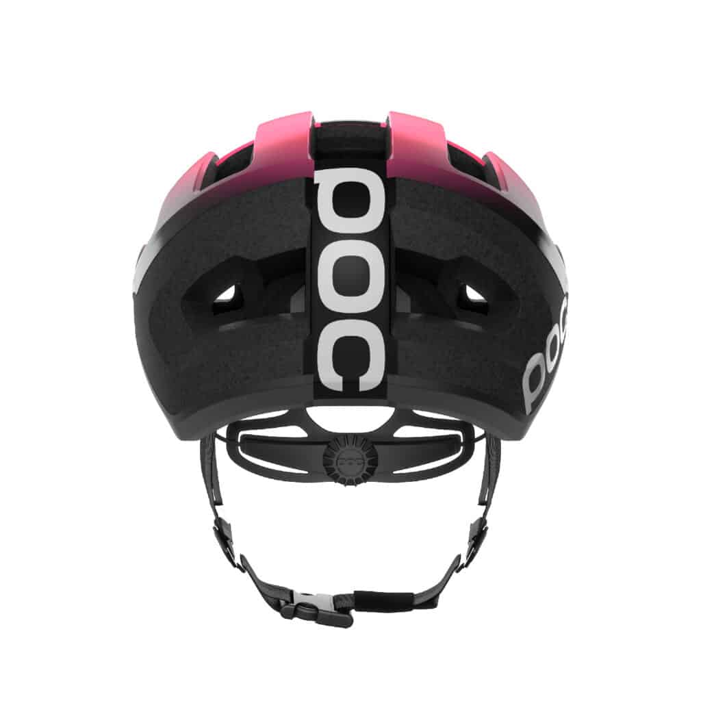 POC Omne Lite Helmet Fluo Pink/Uranium Black rear