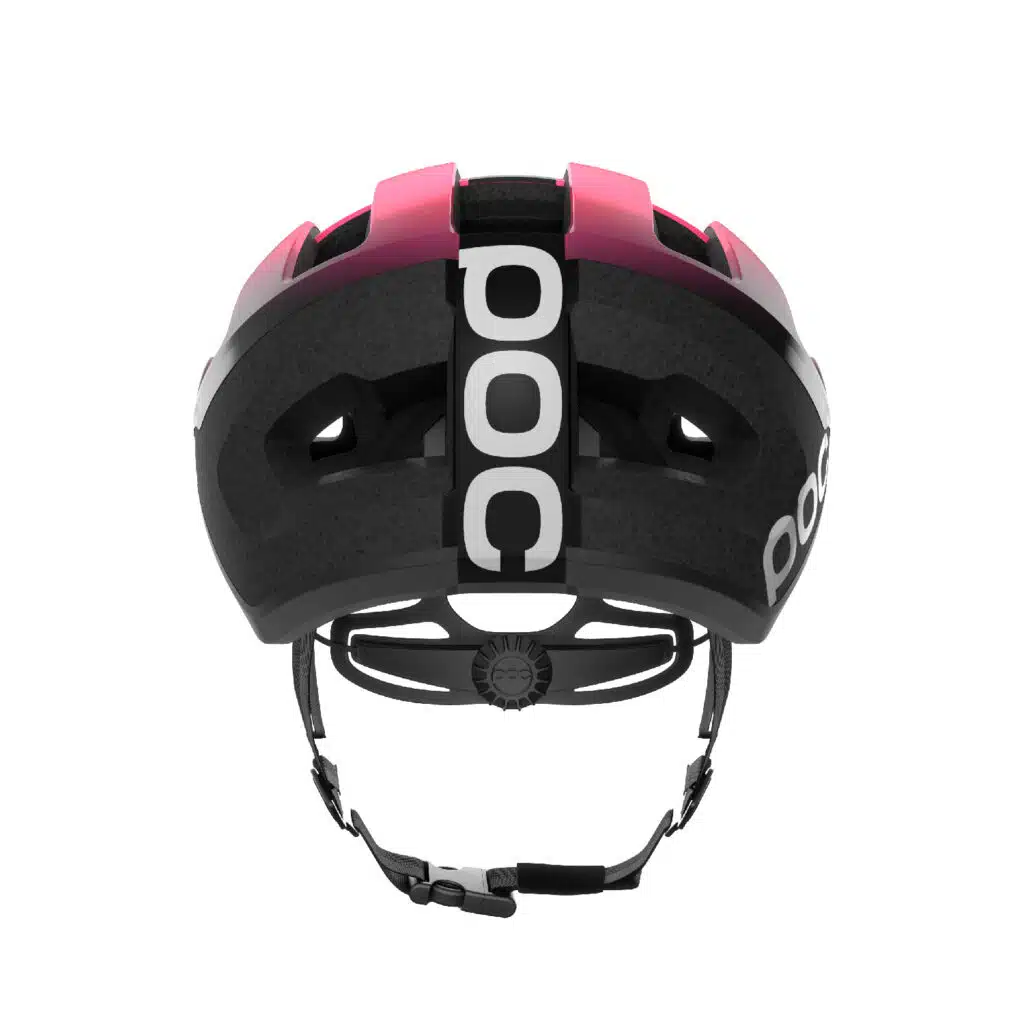 POC Omne Lite Helmet Fluo Pink/Uranium Black rear