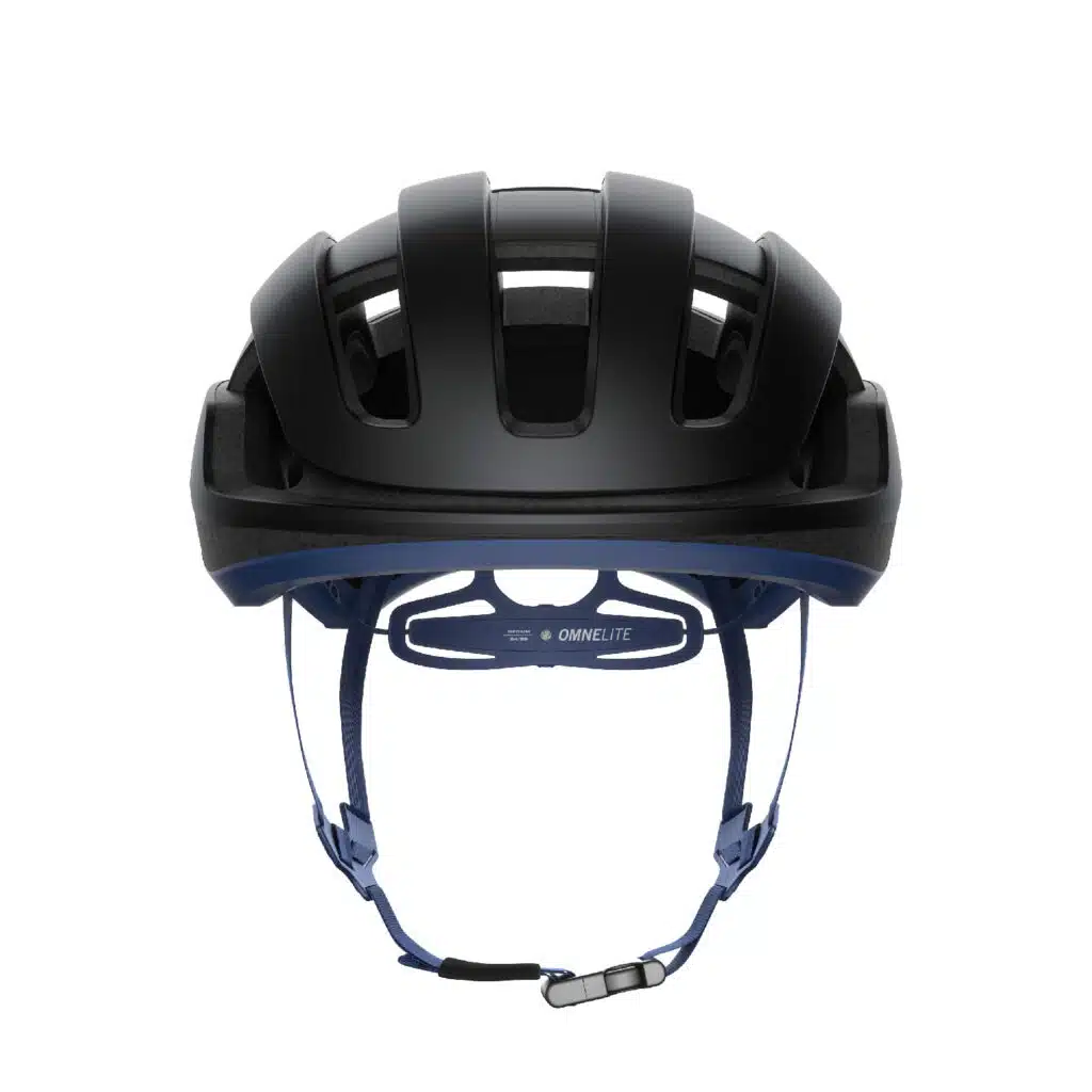 POC Omne Lite Helmet uranium black/Lead Blue matt front