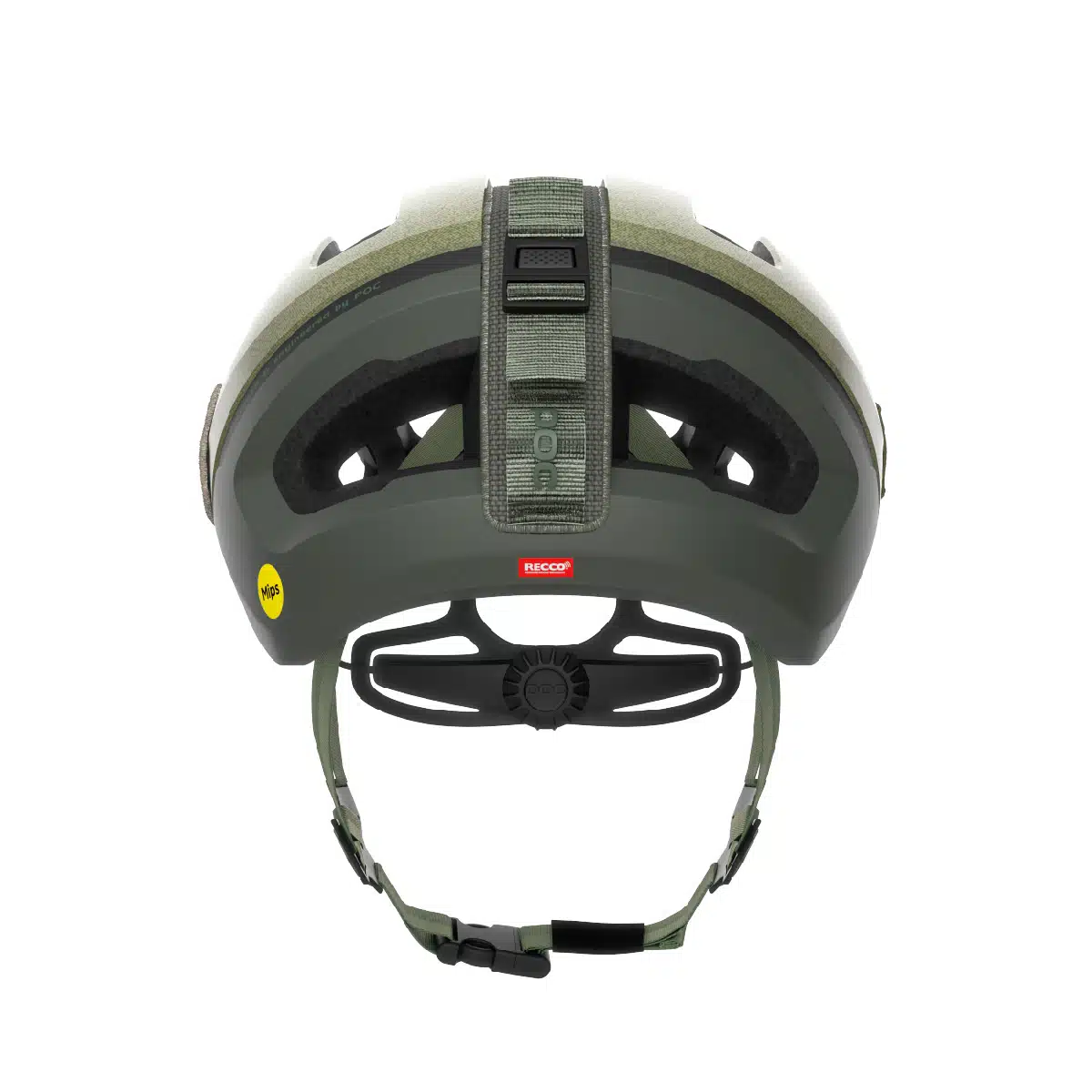 Poc Omne Ultra MIPS Helmet Epidote Green Matt rear