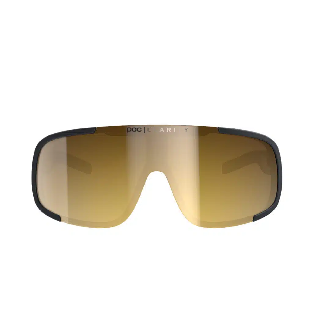 Poc Aspire Mid Sunglasses Uranium Black Gold Violet Mirror lens