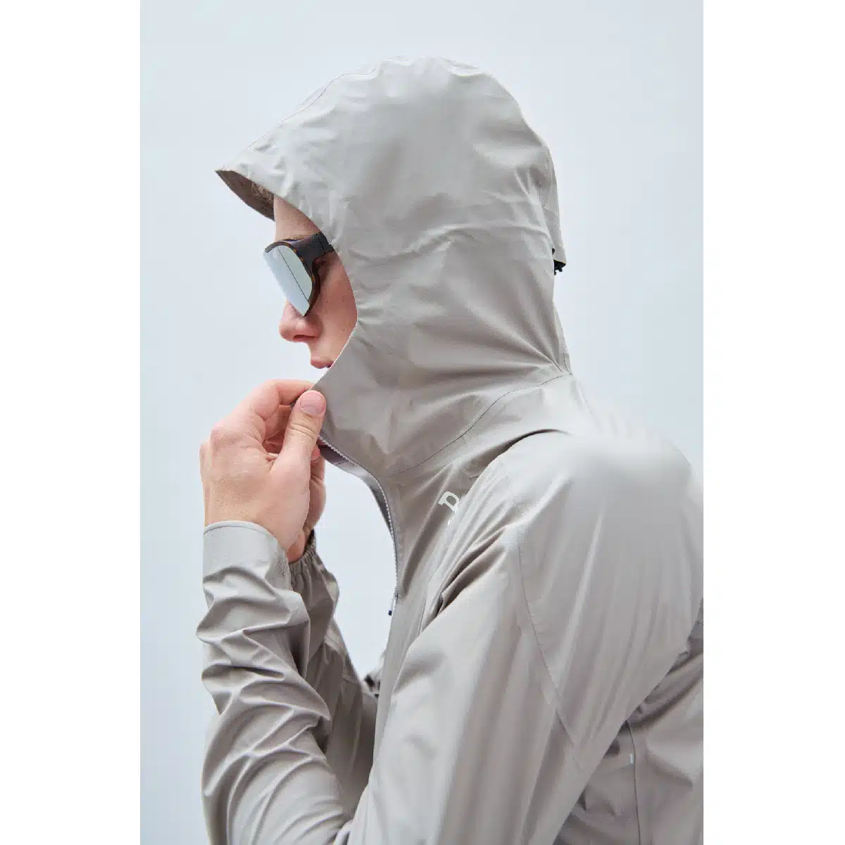 POC M's Signal All Weather Jacket hood pulled up