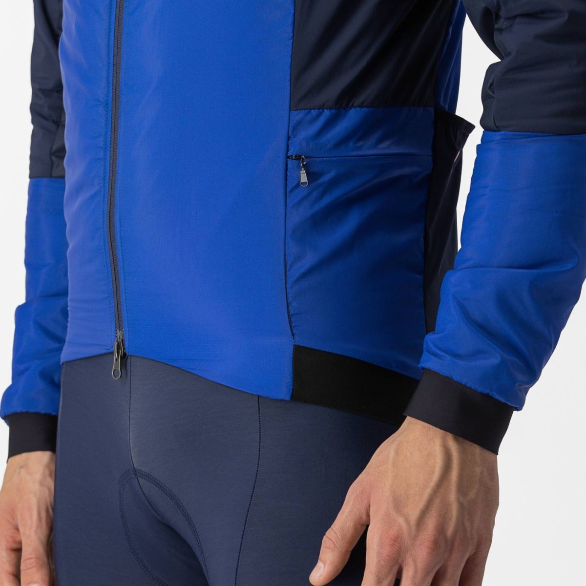 Castelli Fly Thermal Jacket Blue side pocket