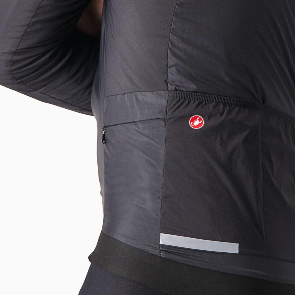 Castelli Fly Thermal Jacket Black rear pocket