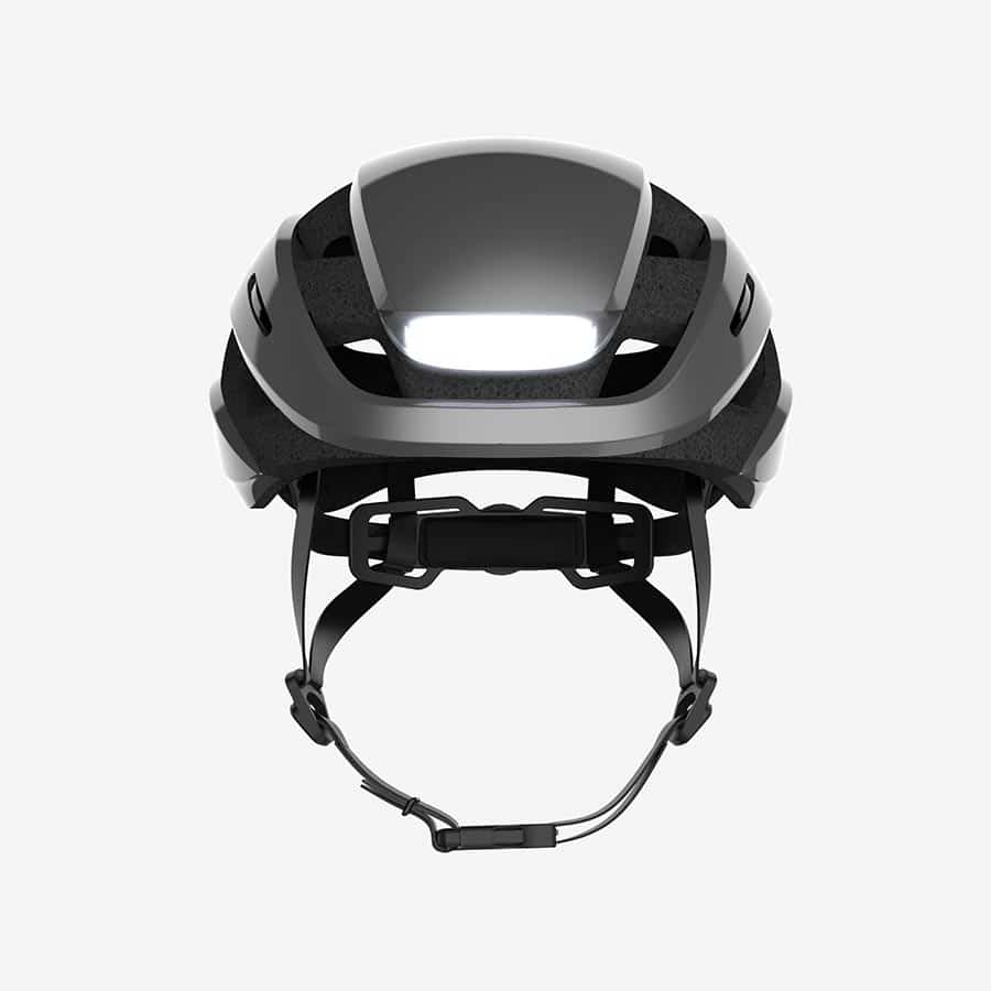 Lumos Ultra Mips Helmet Raincoat Ash Gray front