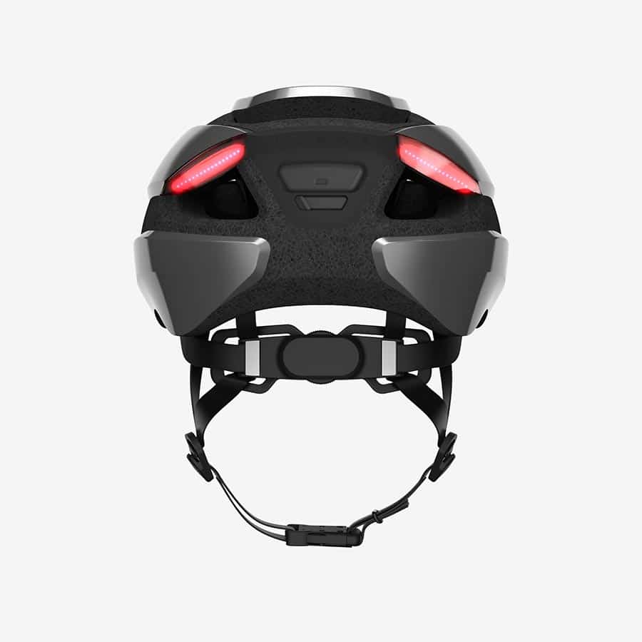 Lumos Ultra Mips Helmet Raincoat Ash Gray rear