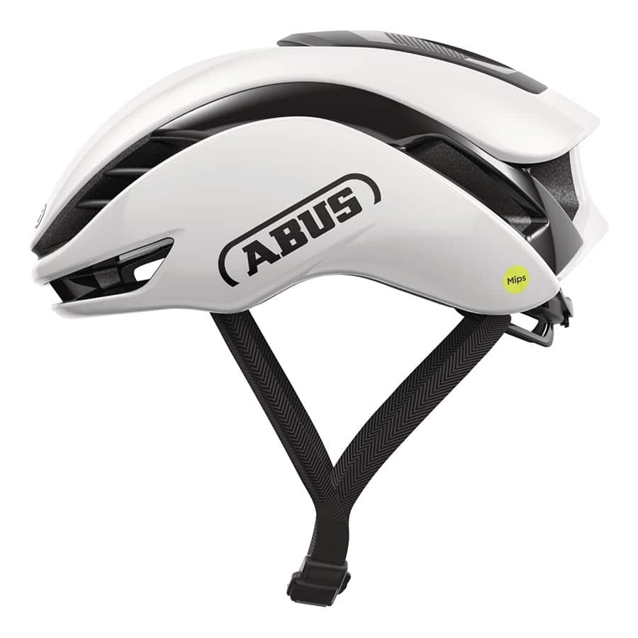 ABUS Gamechanger 2.0 MIPS Helmet Shiny White side profile