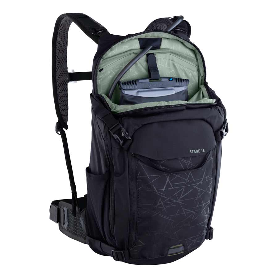 EVOC Stage 18 Backpack black with hydration pack
