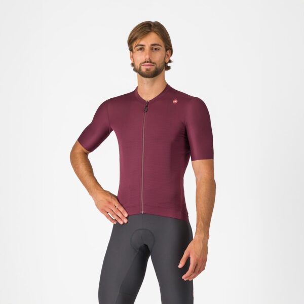 castelli espresso jersey deep bordeaux