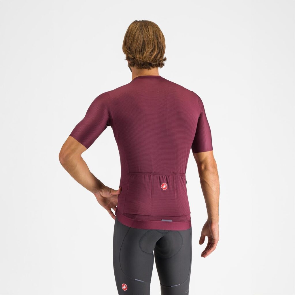 castelli espresso jersey deep bordeaux