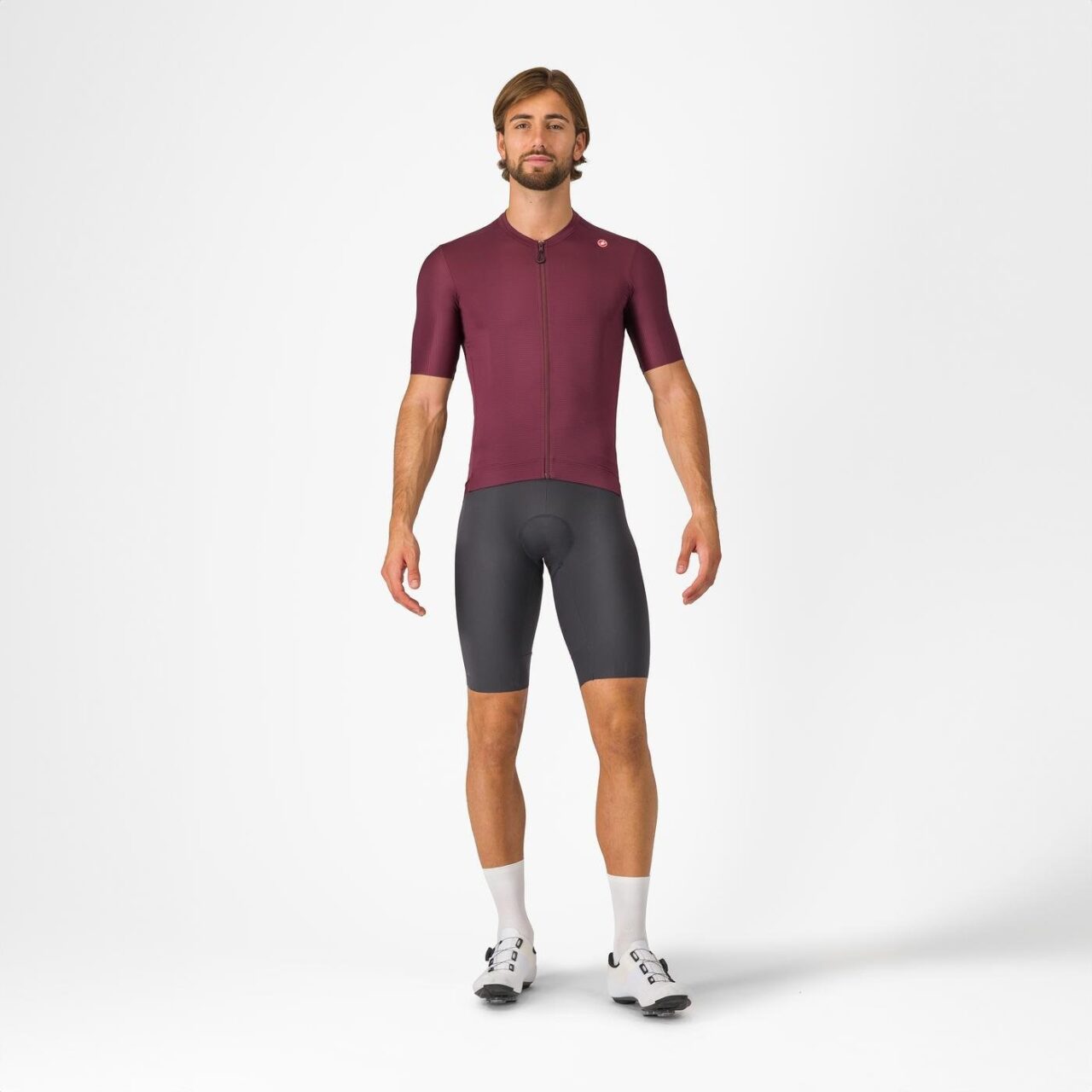castelli espresso jersey deep bordeaux