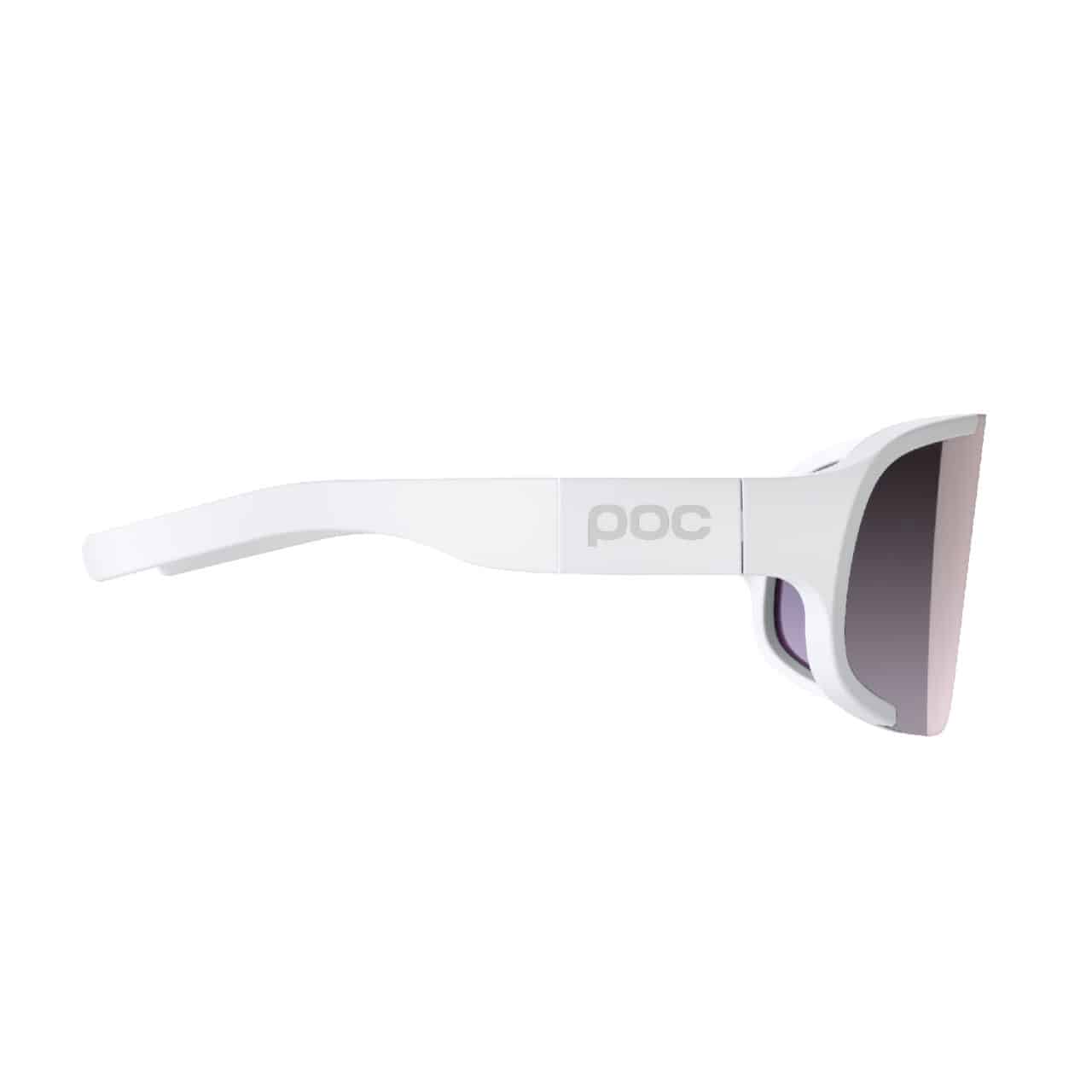 Poc Aspire Mid Sunglasses Hydrogen White/Sunny Silver side profile