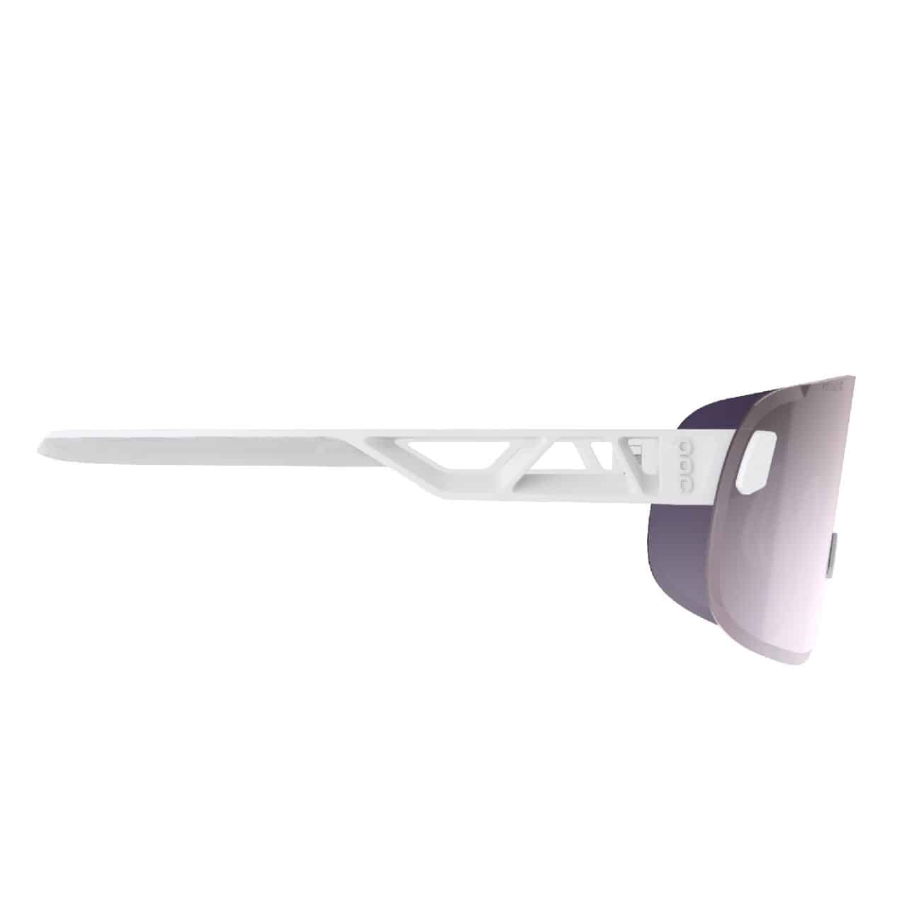 Poc Elicit Sunglasses Hydrogen White Clarity Road Sunny Silver side profile