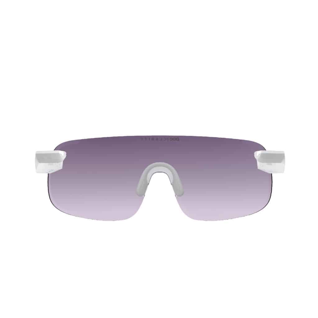 Poc Elicit Sunglasses Hydrogen White Clarity Road Sunny Silver viewport