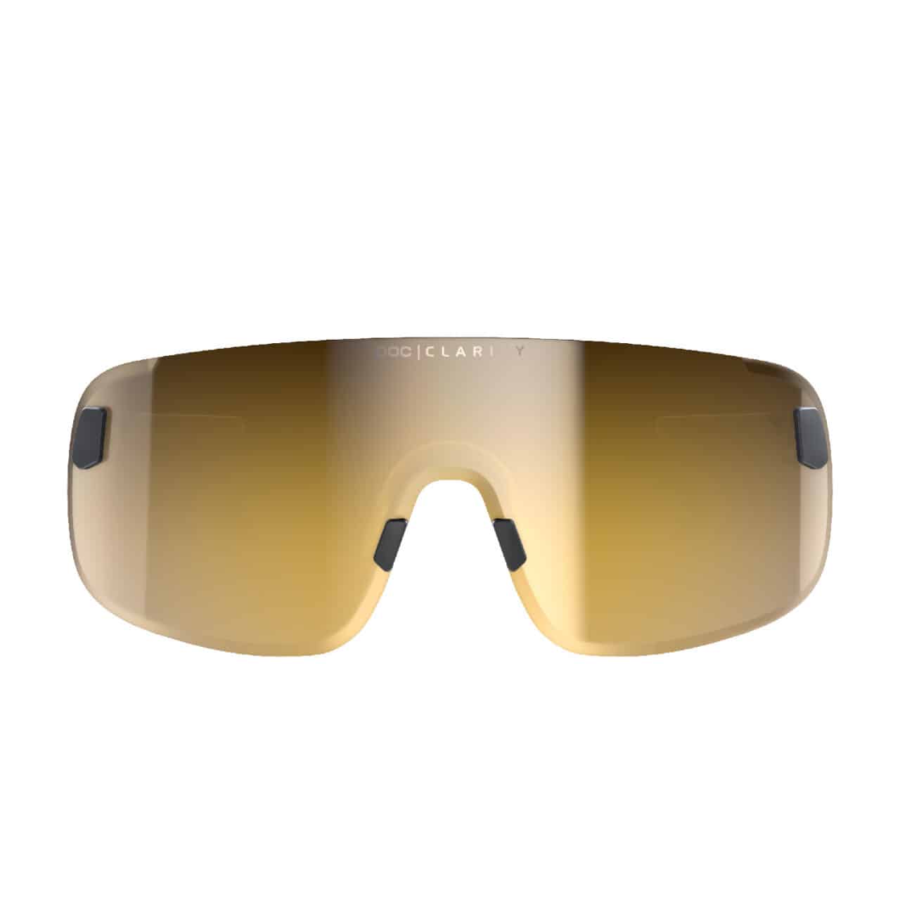 Poc Elicit Sunglasses Uranium Black Clarity Road Partly Sunny Gold lens