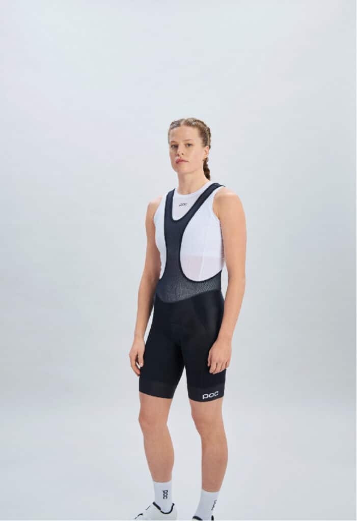 POC W's Pure Bibshorts VPDS front on woman