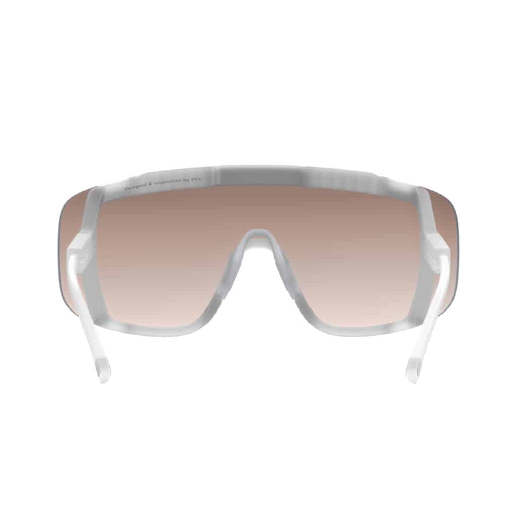 POC Devour Sunglasses Transparent Cyrstal Partly Sunny Silver viewport