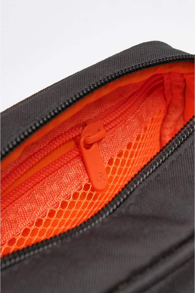Alba Optics Single Case Large Black and Orange internal zipper pocket