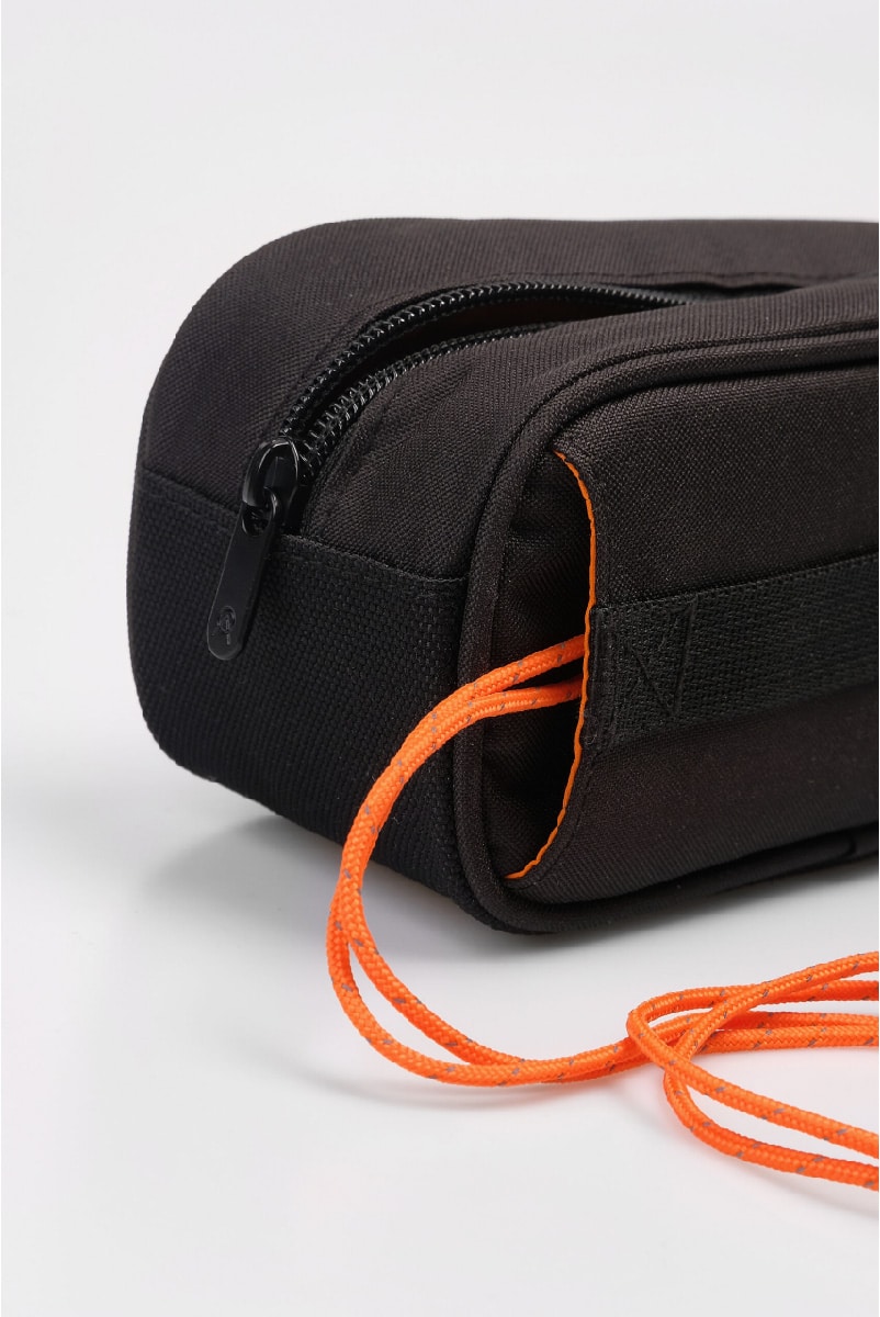 Alba Optics Single Case Large Black and Orange zipper