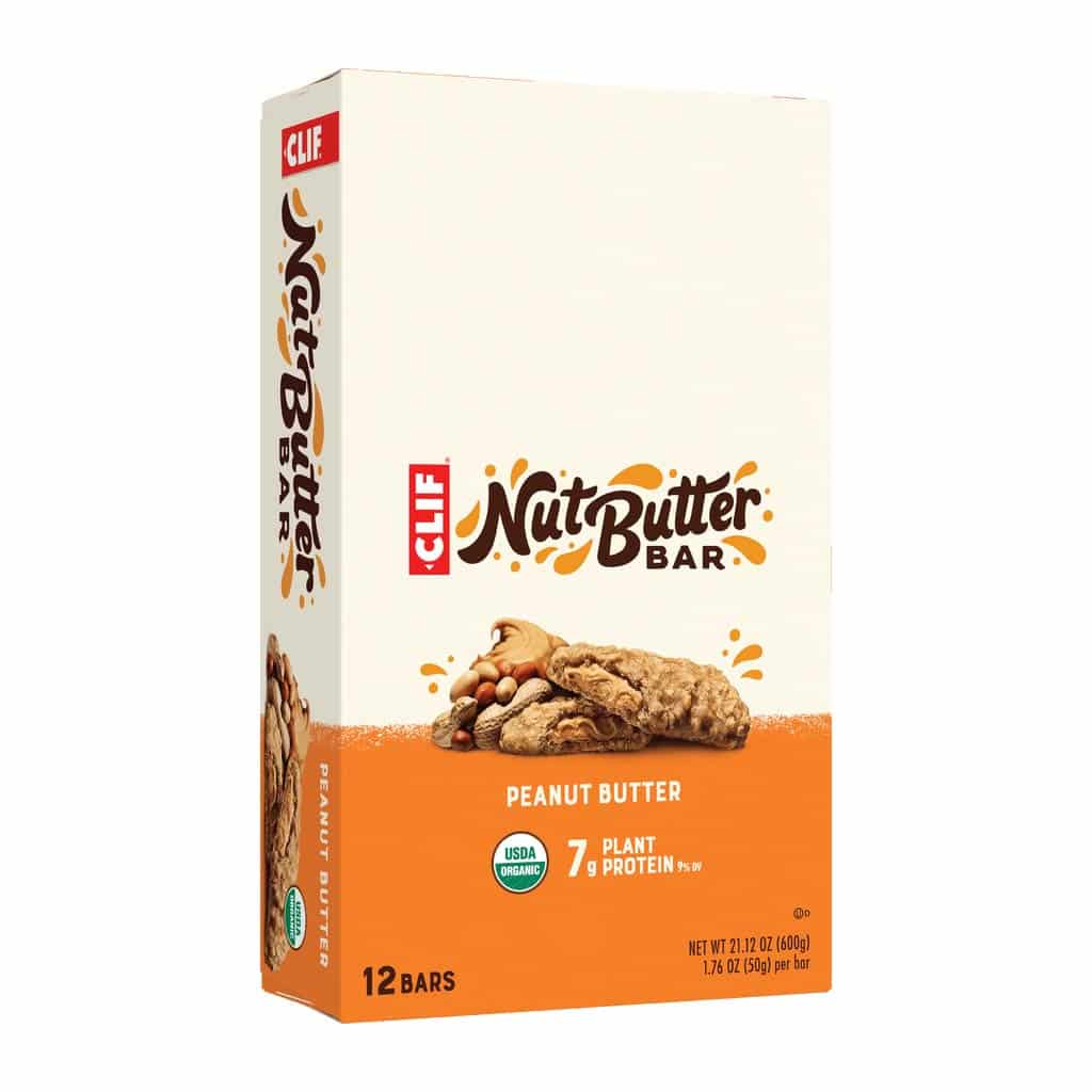 CLIF Nut Butter Bars - Box of 12 Peanut Butter Flavour