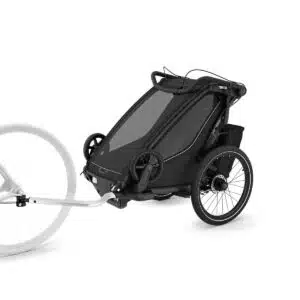 THULE Chariot Sport 2 Single black attached to bike