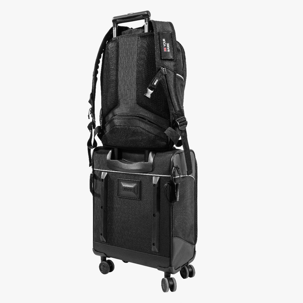 SCICON Backpack Pro 35L black on top of luggage