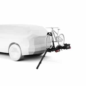 THULE Foldable Loading Ramp attached to car rack