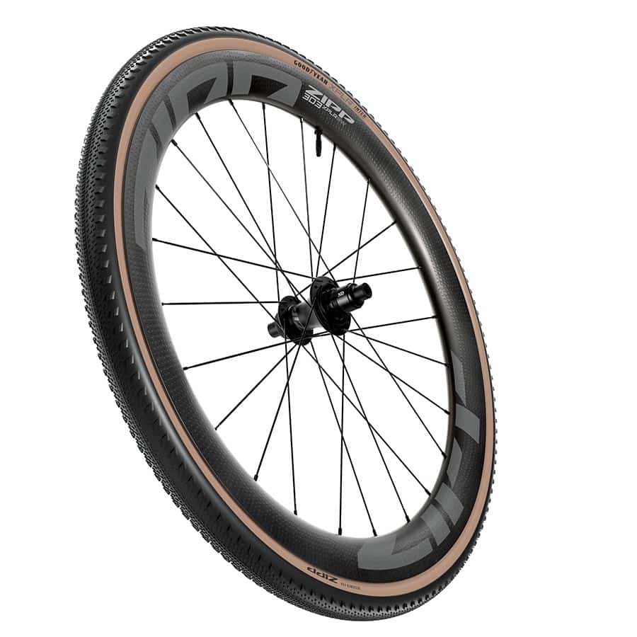 Zipp Goodyear XPLR Inter Tire mounted on 303 XPLR SW wheelset