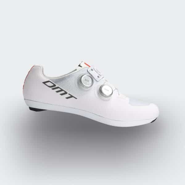 DMT KR0 Evo Road Shoes White/Silver Side View