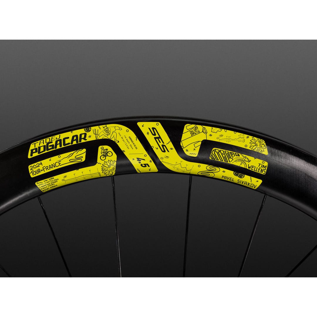 ENVE SES 4.5 LTE Tour De France Wheel close up