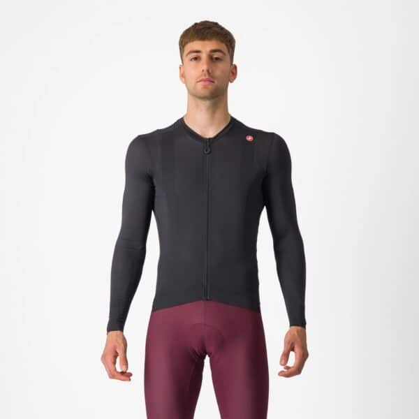castelli espresso ls jersey black