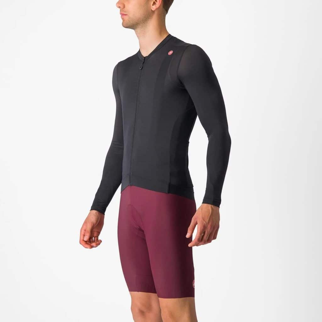 castelli espresso ls jersey black