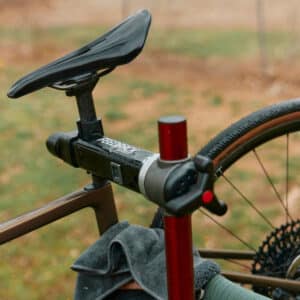 Feedback Sports Ultralight Repair Stand with bike mounted
