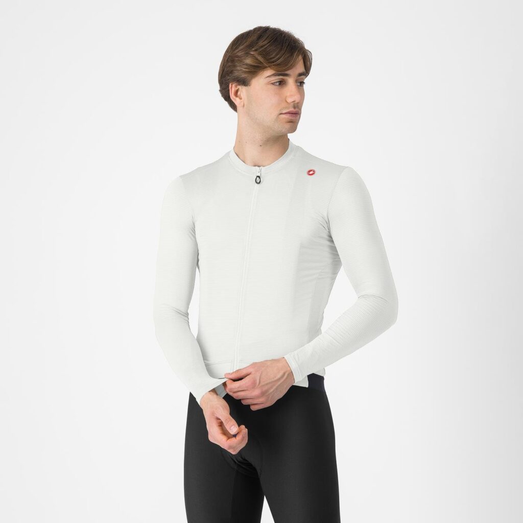Castelli Espresso LS Jersey Ivory/Dark Grey