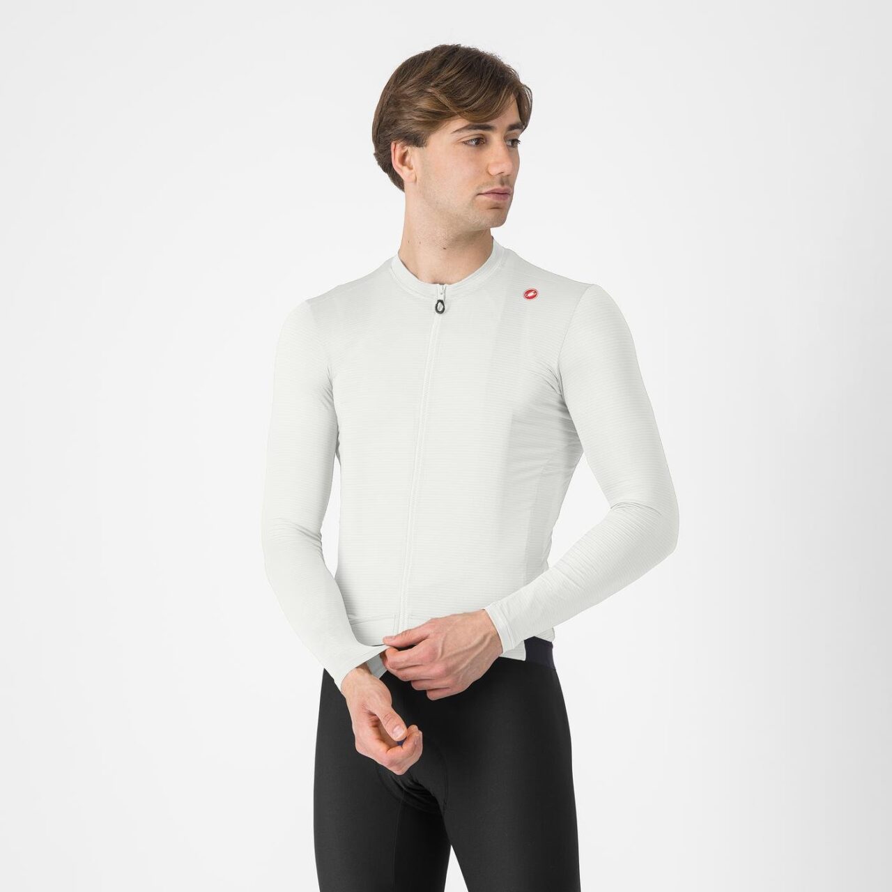Castelli Espresso LS Jersey Ivory/Dark Grey