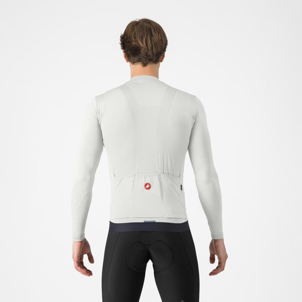 Castelli Espresso LS Jersey Ivory/Dark Grey rear