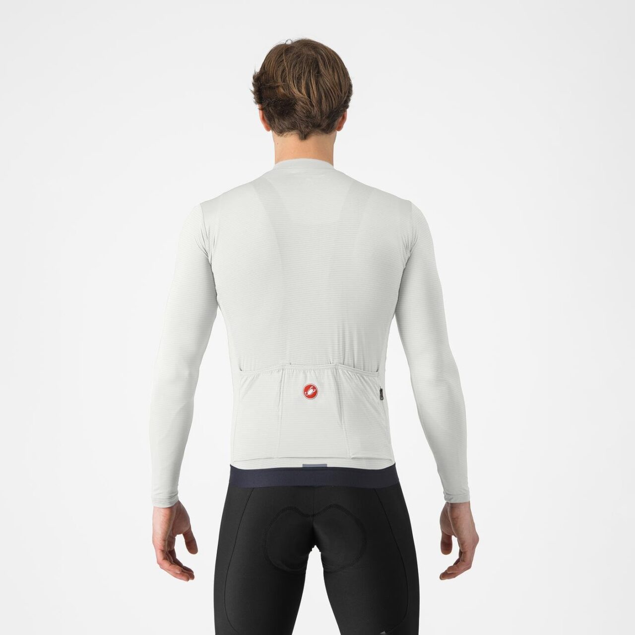 Castelli Espresso LS Jersey Ivory/Dark Grey rear