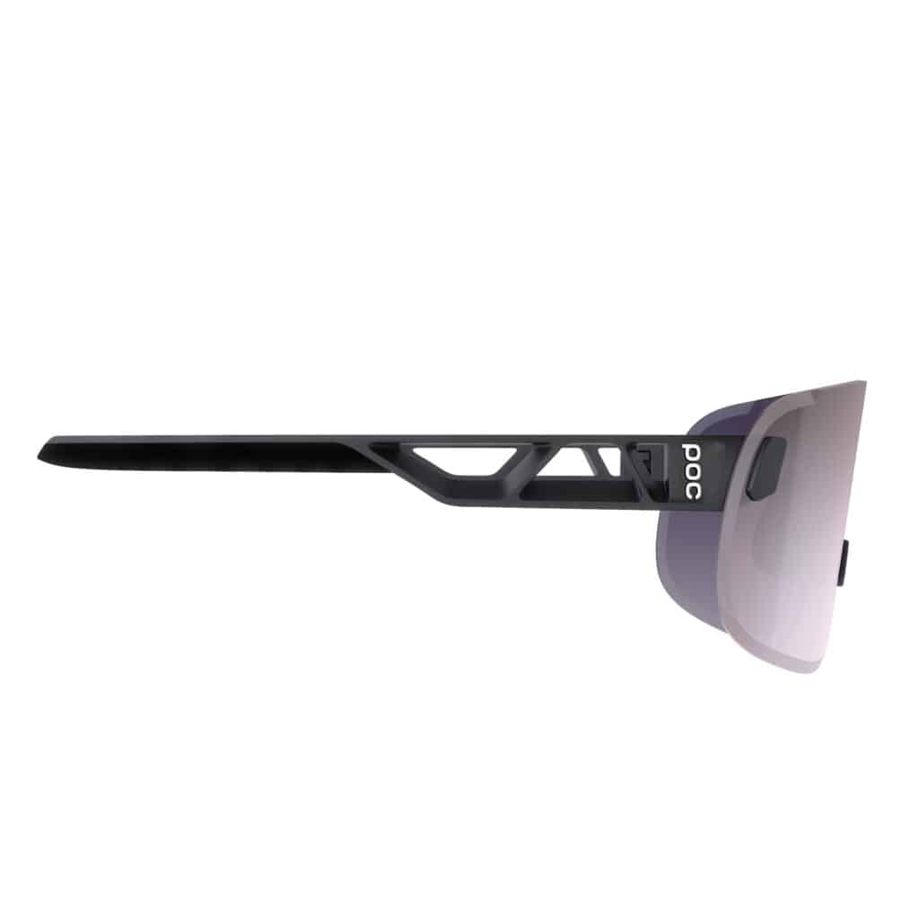 Poc Elicit Sunglasses Uranium Black Clarity Road Sunny Silver side profile