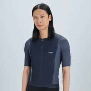 POC M's Cadence Jerseye Apatite Navy on a model