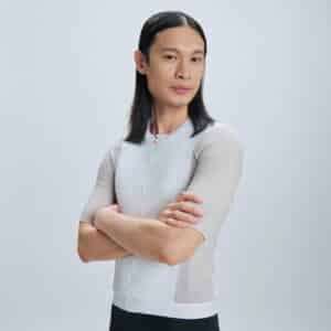 POC M's Cadence Jerseye Okenite Off-White being worn by a model